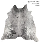 Salt and Pepper Black Cowhide Rug #69305