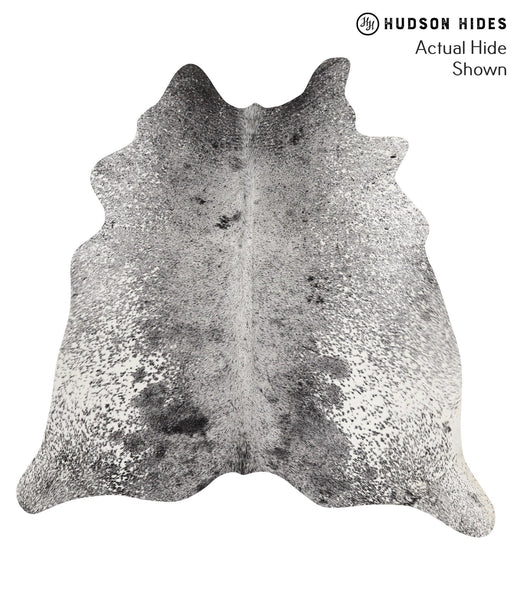 Salt and Pepper Black Cowhide Rug #69305