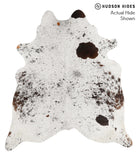 Salt and Pepper Brown Cowhide Rug #69306