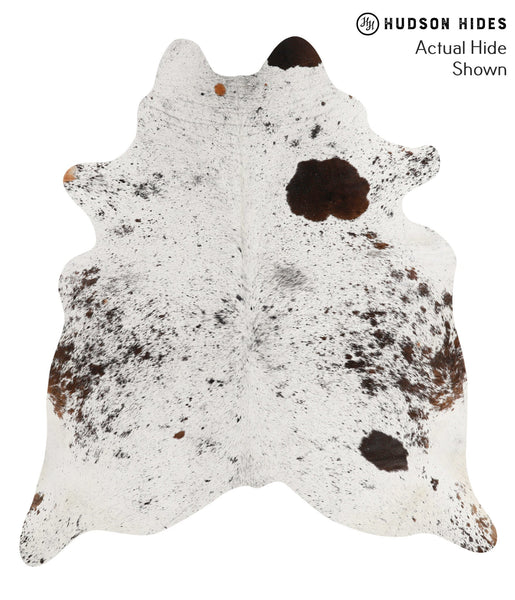 Salt and Pepper Brown Cowhide Rug #69306