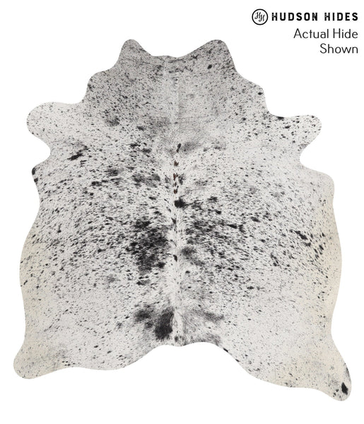 Salt and Pepper Black Cowhide Rug #69307