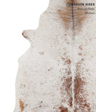 Salt and Pepper Brown Cowhide Rug #69365