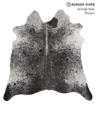 Salt and Pepper Black Cowhide Rug #69366