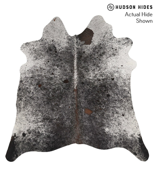 Salt and Pepper Black Cowhide Rug #69366