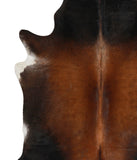 Brown with Red Cowhide Rug #69380