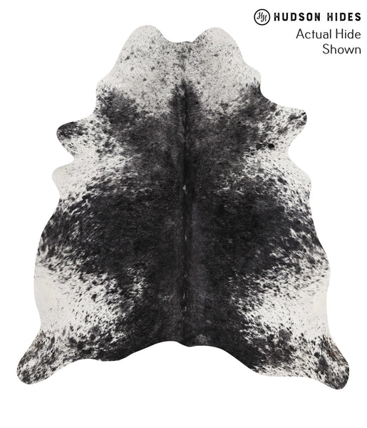 Salt and Pepper Black Cowhide Rug #69387