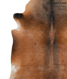 Brown with Red Cowhide Rug #69400