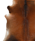 Brown with Red Cowhide Rug #69430