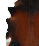 Brown with Red Cowhide Rug #69460