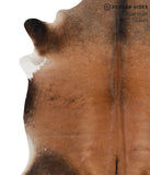 Brown with Red Cowhide Rug #69467