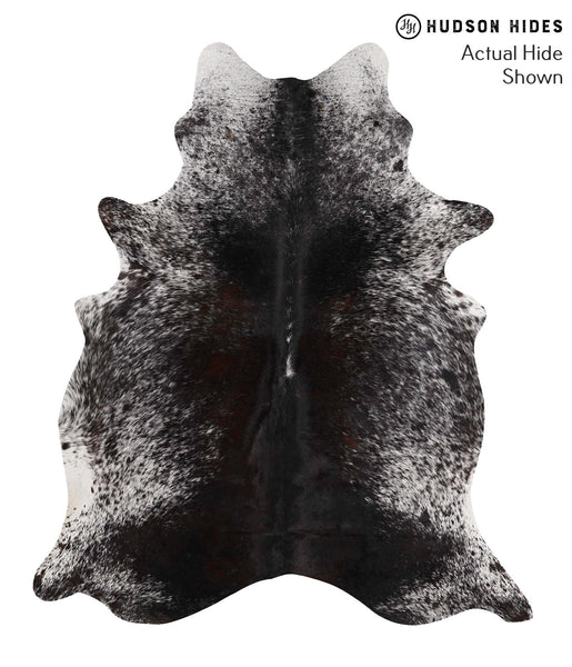 Salt and Pepper Black Cowhide Rug #69548