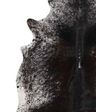 Salt and Pepper Black Cowhide Rug #69548