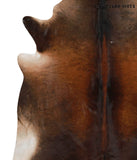 Brown with Red Cowhide Rug #69573