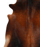 Brown with Red Cowhide Rug #69577