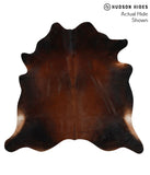 Brown with Red Cowhide Rug #69653