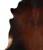 Brown with Red Cowhide Rug #69653