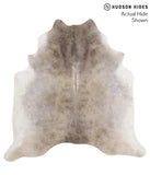 Grey with Beige Cowhide Rug #69708