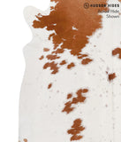 Brown and White Cowhide Rug #69831