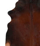 Brown with Red Cowhide Rug #69915