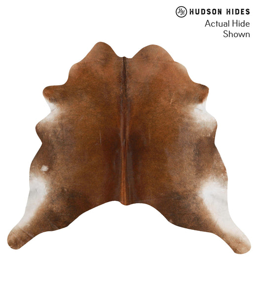 Brown with Red Cowhide Rug #69978