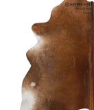 Brown with Red Cowhide Rug #69978