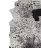 Salt and Pepper Black Cowhide Rug #70026
