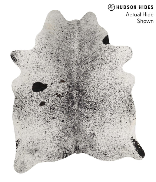 Salt and Pepper Black Cowhide Rug #70042
