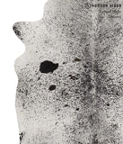 Salt and Pepper Black Cowhide Rug #70042