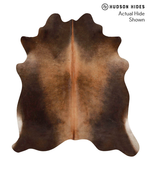 Brown with Red Cowhide Rug #70088
