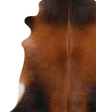 Brown with Red Cowhide Rug #70094
