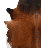 Brown with Red Cowhide Rug #70124