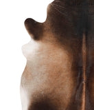 Brown with Red Cowhide Rug #70392