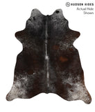 Salt and Pepper Brown Cowhide Rug #70472