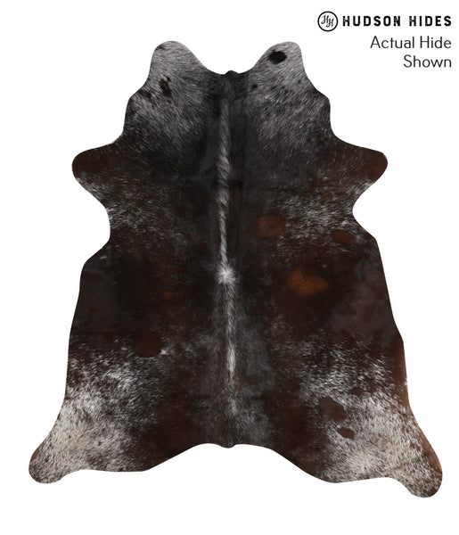 Salt and Pepper Brown Cowhide Rug #70472