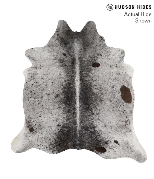 Salt and Pepper Brown Cowhide Rug #70474