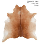 Brown with Red Cowhide Rug #70493