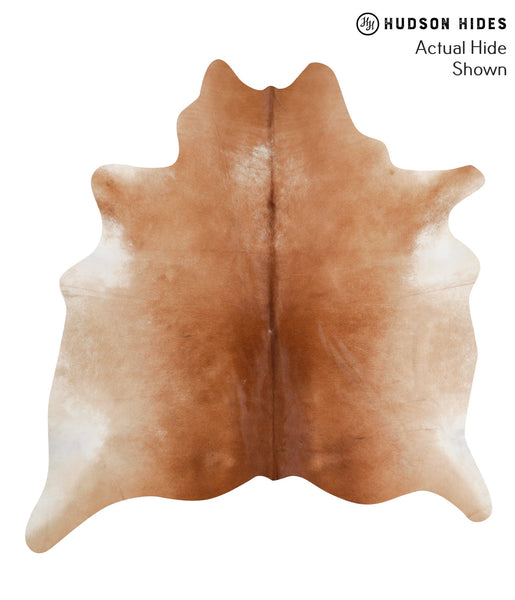 Brown with Red Cowhide Rug #70493