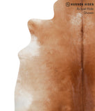 Brown with Red Cowhide Rug #70493