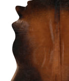 Brown with Red Cowhide Rug #70507