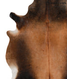Brown with Red Cowhide Rug #70541