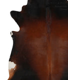 Brown with Red Cowhide Rug #70557