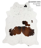 Chocolate and White Cowhide Rug #70675