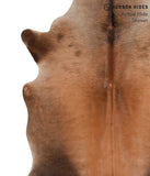 Brown with Red Cowhide Rug #70690