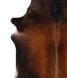 Brown with Red Cowhide Rug #70915