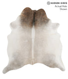 Grey with Beige Cowhide Rug #70933