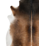 Brown with Red Cowhide Rug #71083