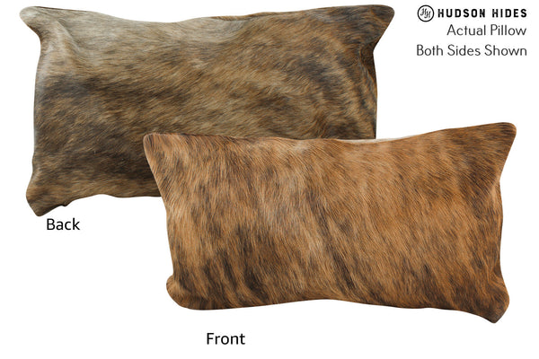 Medium Brindle Cowhide Pillow #72029