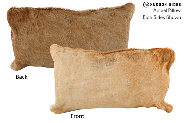 Solid Brown Cowhide Pillow #72123