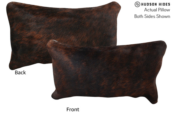 Dark Brindle Cowhide Pillow #72303