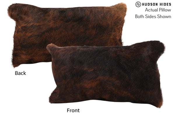 Dark Brindle Cowhide Pillow #72329